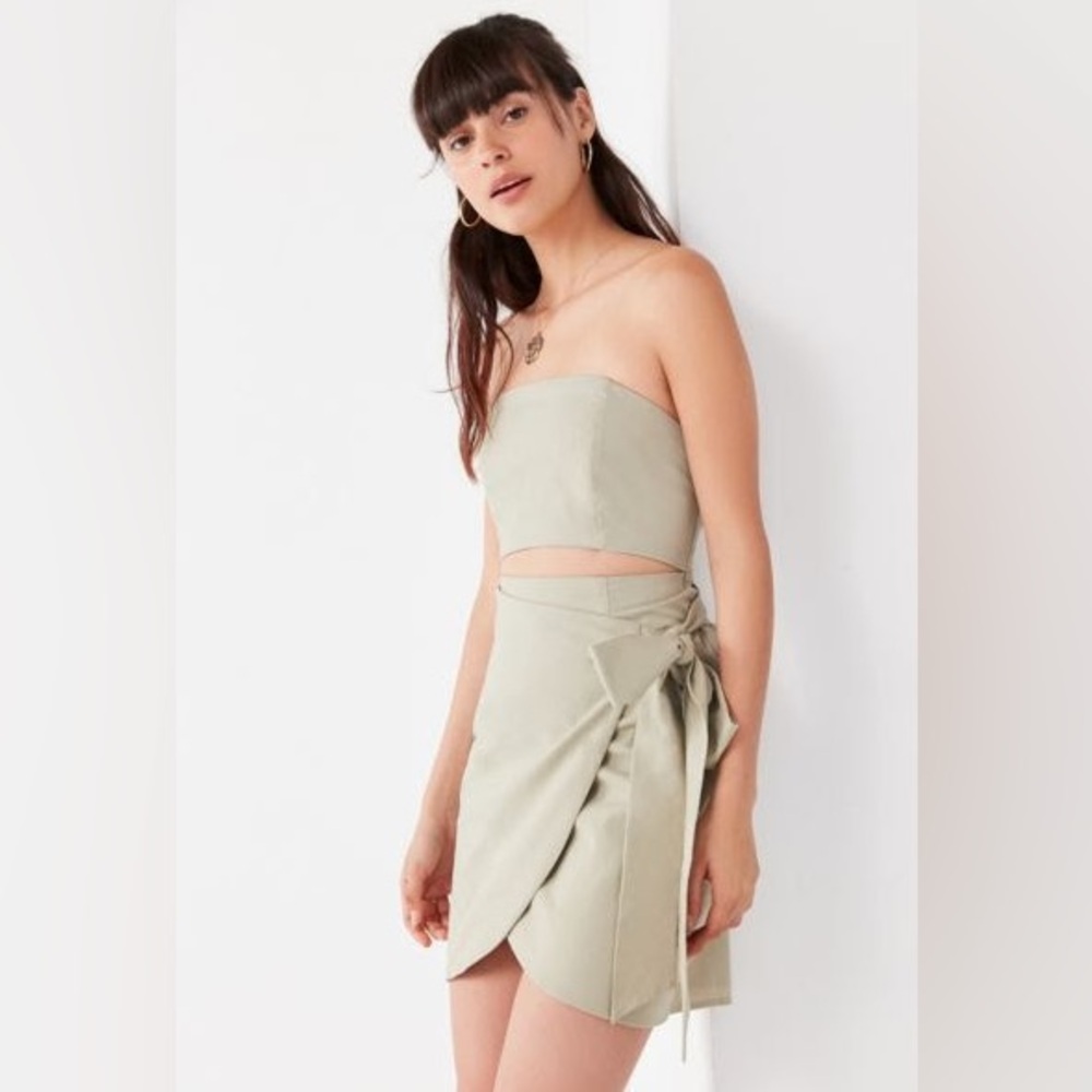 Urban Outfitters Love + Harmony Linen Tube Top Dress